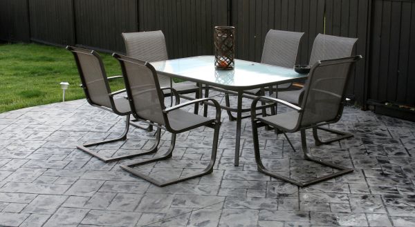 Backyard Concrete Stamping in Norristown